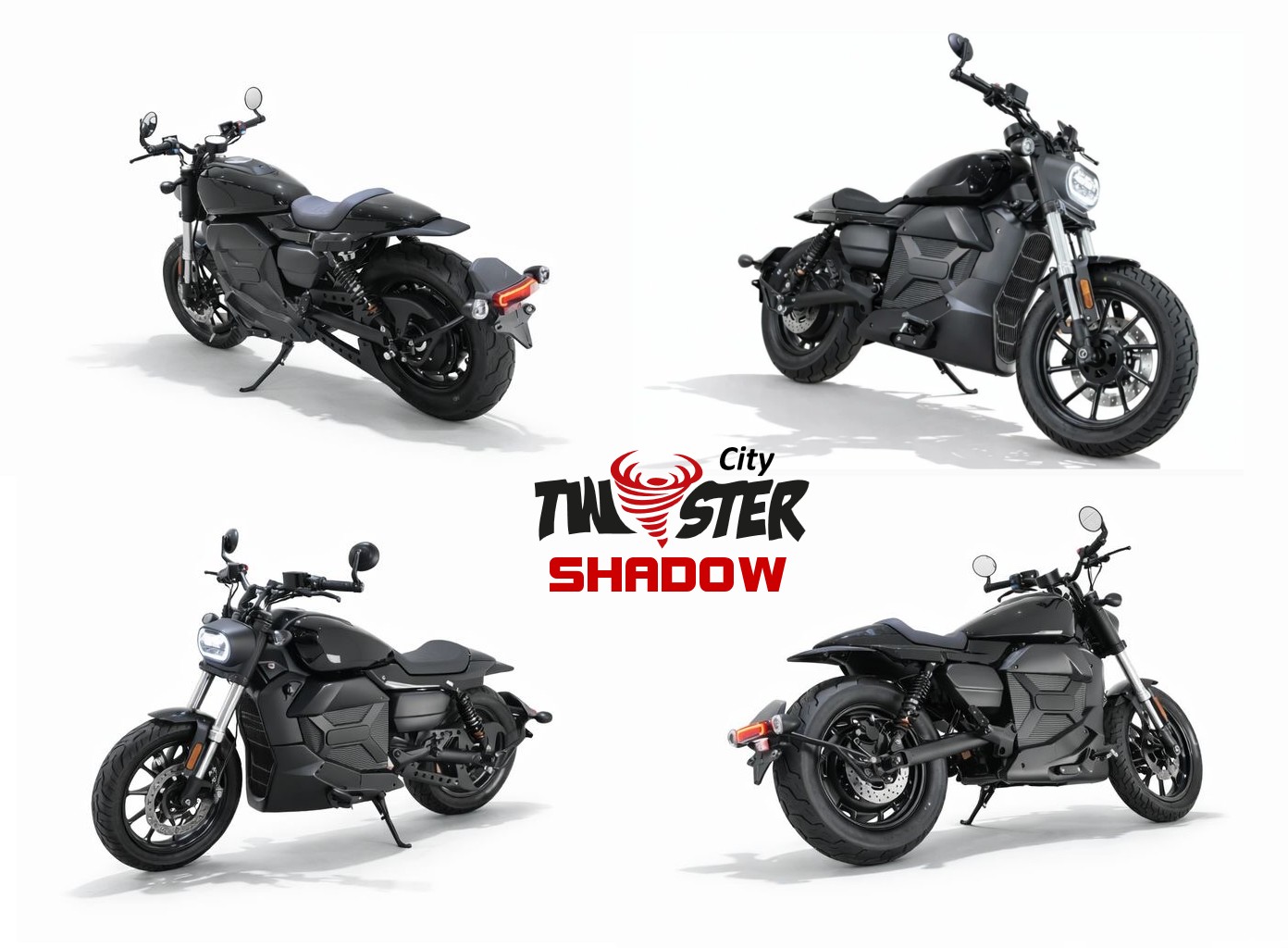 E-Motorrad Elektromotorrad CityTwister SHADOW-LITE 8000W / 72V / 117ah / 120 km/h Ladesäulen IEC Typ 2 Stecker – Bild 2