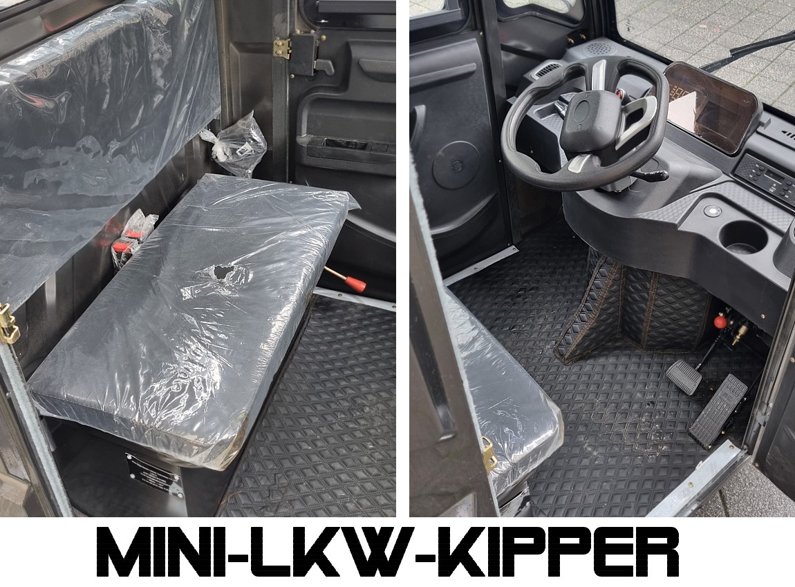 Elektro-Kipper Lastendreirad W23 mit Li-Akku 25/45 km/h E-Transportpritsche – Bild 6