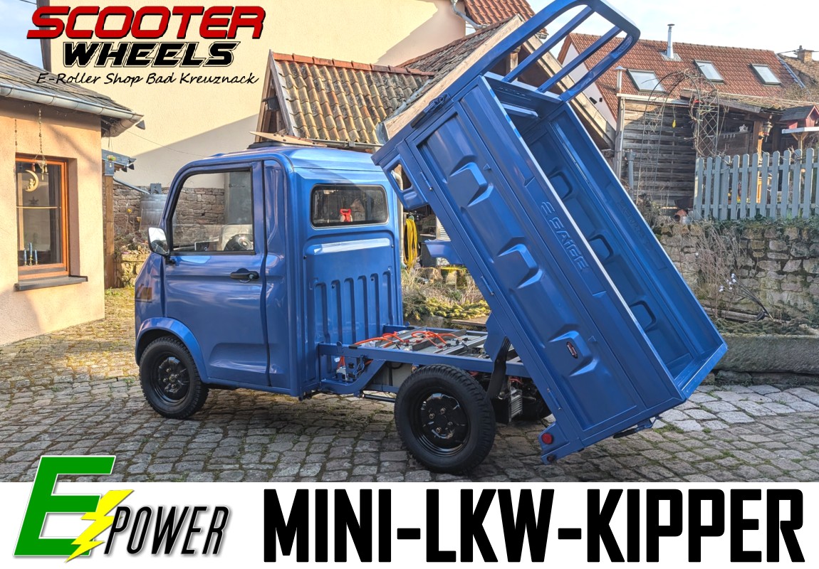 E-LKW KIPPER  PRITSCHE CARGO VOLT W24 3KW 80AH AKKU – Bild 3