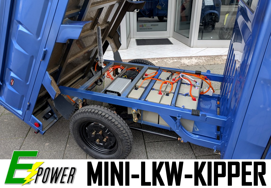 E-LKW KIPPER  PRITSCHE CARGO VOLT W24 3KW 80AH AKKU – Bild 6