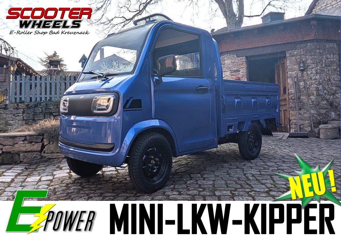 E-LKW KIPPER  PRITSCHE CARGO VOLT W24 3KW 80AH AKKU