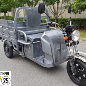 Elektro Kipper W12 Lastendreirad Blei-Akku 25/45 km/h E-Transportpritsche