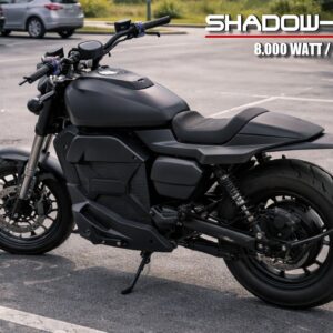 E-Motorrad Elektromotorrad CityTwister SHADOW-LITE 8000W / 72V / 117ah / 120 km/h Ladesäulen IEC Typ 2 Stecker